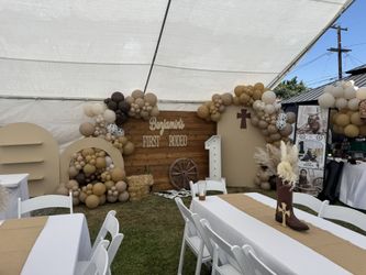 Balloon Backdrops, Chairs, Tables, Tents 