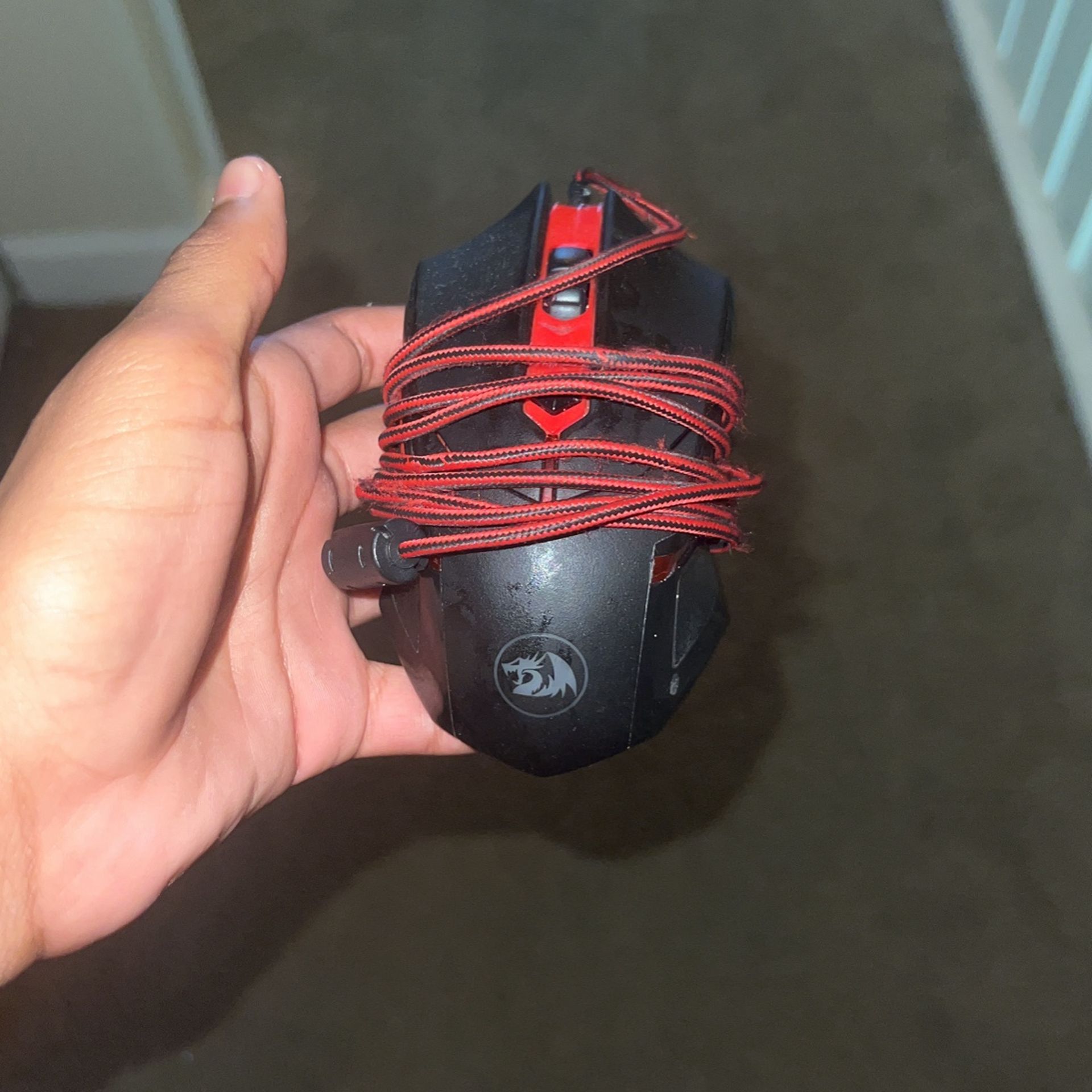 Red dragon Wired Mouse
