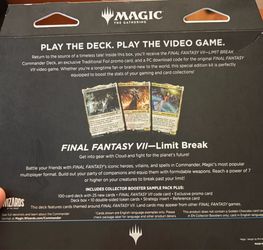 Magic: The Gathering Final Fantasy VII Commander Deck (Game Edition).