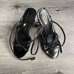 Black Strap Heels