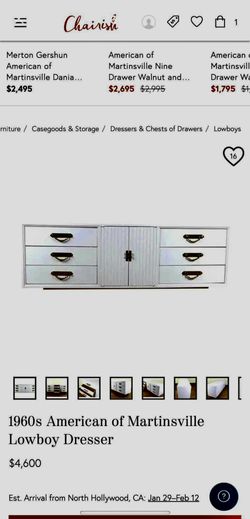 MCM Chinoiserie High End Dresser Buffet
