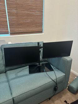 Dual Monitor Setup with Stand Packard Bell