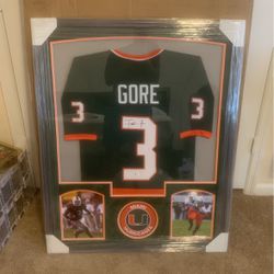 Framed Signed Jersey Frank Gore