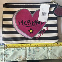 Betsy Johnson Mermaid Cosmetic Bag
