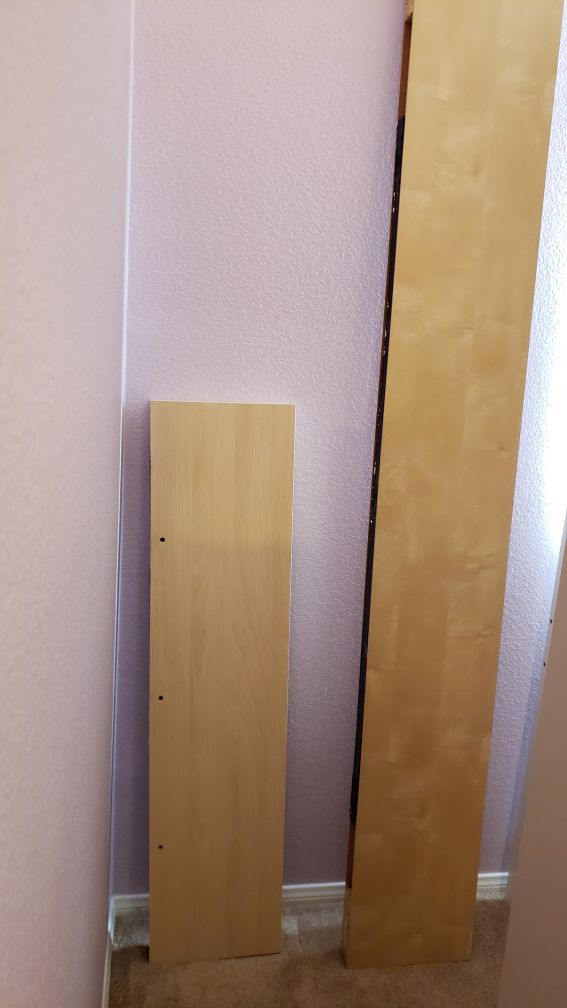 IKEA LACK floating shelves. Birch