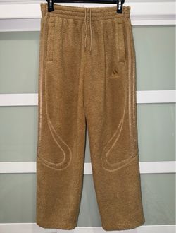 Adidas Originals Borg Fleece Teamgeist Track Pants Mens MEDIUM Brown KR7611