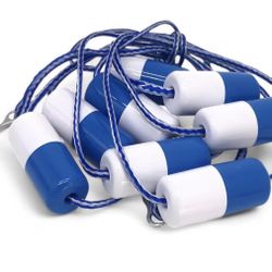 20 ft. Fibropool Safety Rope with Floats, Pre-Assembled Divider Buoy with Hooks