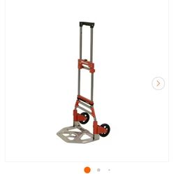 Milwaukee 150 lbs. Convertible Fold-Up Steel Hand Truck with One 60 in. Bungee Cord
