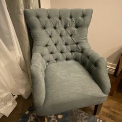 2 Teal Wingback Chairs (Brand New)
