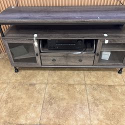 Solid Wood TV Console 60x18x30”
