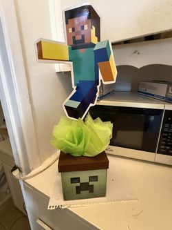 Minecraft Birthday Party  Centerpieces $12 Each
