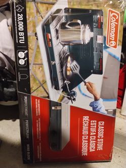 New, Never Opened! - 2-Burner Camping Stove 20,000 BTU