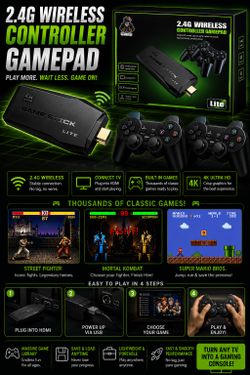 Classic Gaming Console Stick – Wireless Retro Fun