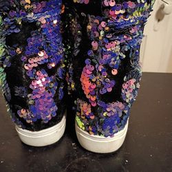 Cape Robbin Sequin Boots Size 8