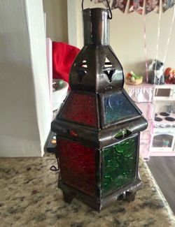 Small Moroccan Glass Lantern