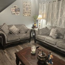 Luxury Modern Beige Sectional Sofa Set – Excellent Condition