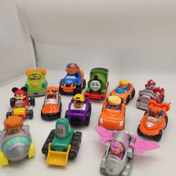 (13 Pcs for $14), Variety Trains/Cars/Airplane Toddler Pull and Push Toys