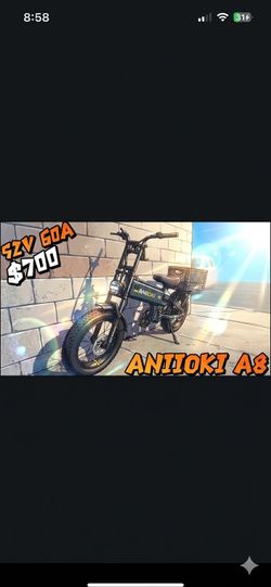 Aniioki A8 PRO MAX 52v 60A  FAT TIRE E-BIKE