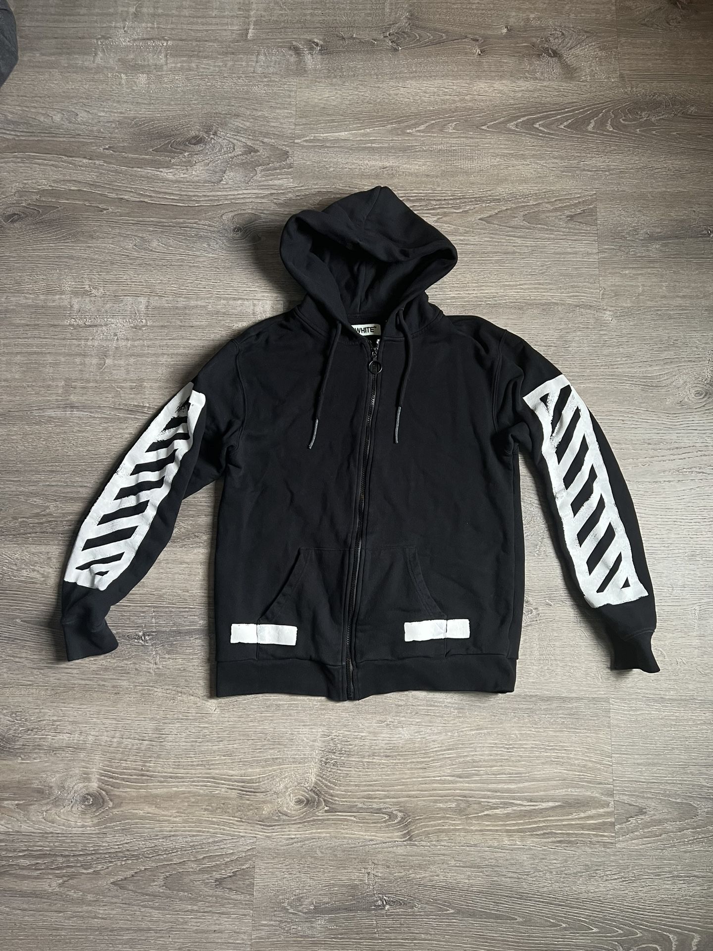 OFF WHITE x Virgil Abloh Designer Diagonal Brush Hoodie