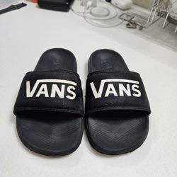 Vans Kids Sliders Black Size 12
