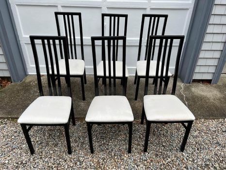 6 Italian Modern Mid Century Chairs