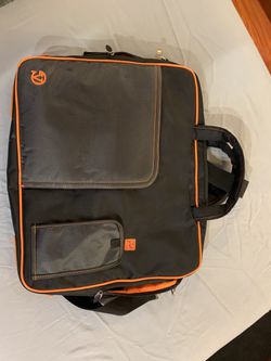Lap top bag orange and black