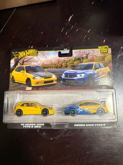 Hot Wheels Car Culture Honda Civic Type R 2-Pack