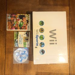 Nintendo Wii In Box And Accessories