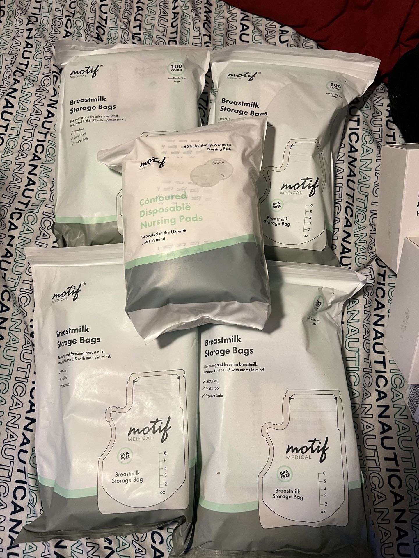 Brand New Milk bags And Breast Pads And Momcozy Parts