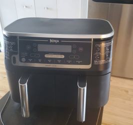 Ninja - Foodi 6-in-1 10-qt. XL 2-Basket Air Fryer with DualZone Technology & Smart Cook System - Black

