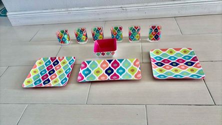 Colorful Patterned Dinnerware Set