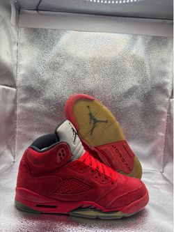 Air Jordan 5 red suede GS