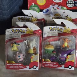 Pokémon Trivia Game, 2- Battle Figures, 