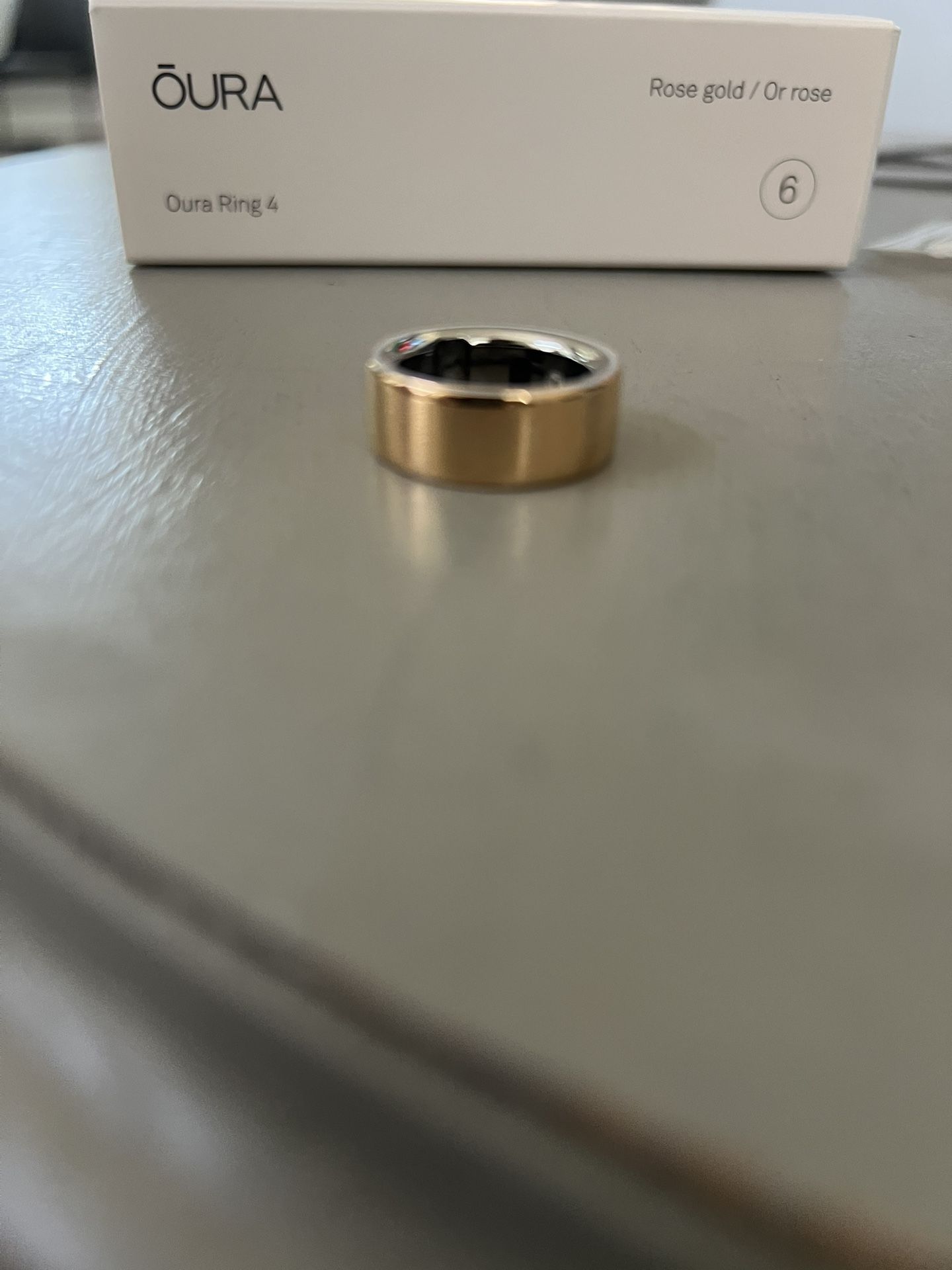 Oura Ring 4 Rose Gold Size 6 NEW