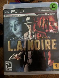 La noire ps3