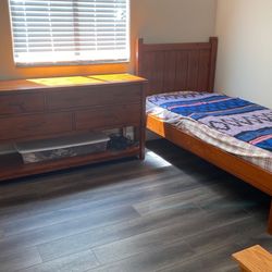 Pottery Barn Camp Twin Bed And Six Drawer Dresser