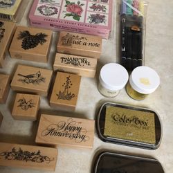 Craft rubber stamp collection