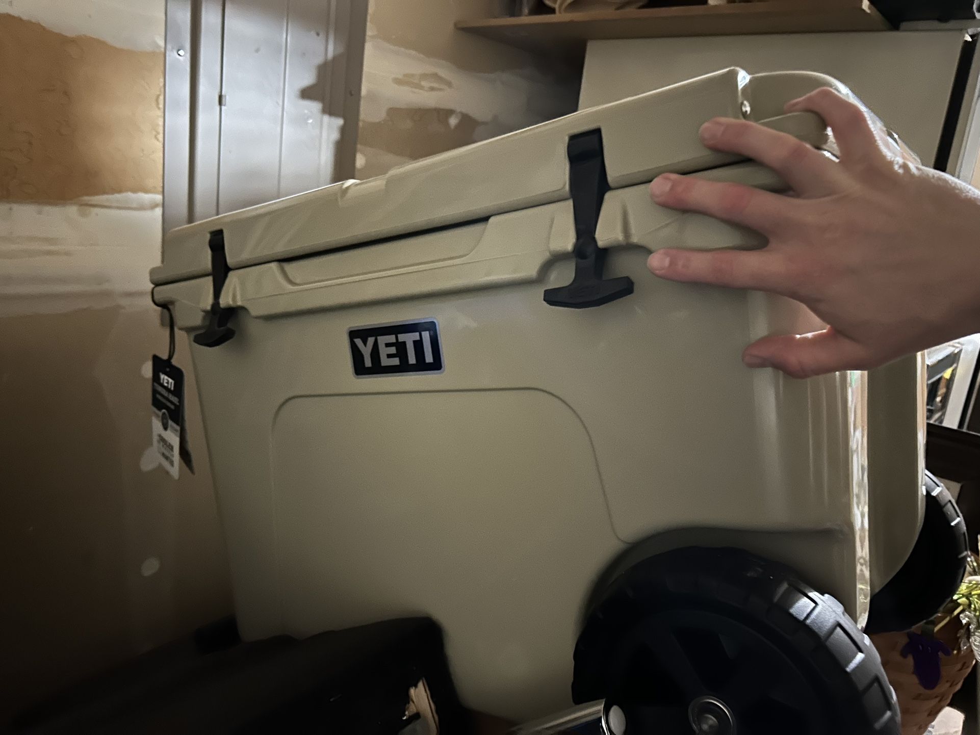 New, YETI - Tundra Haul Wheeled Cooler.