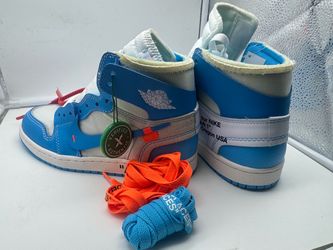 Off-White x Air Jordan 1 High UNC Sneakers