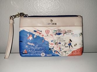 Spartina 4 "Greetings From" Southern California San Diego Scout Wristlet EUC