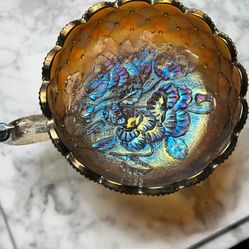 IMPERIAL MARIGOLD CARNIVAL NAPPY DISH