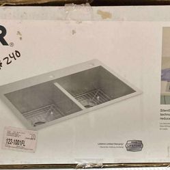 Kohler Stainless Steel Double Bowl Kitchen Sink