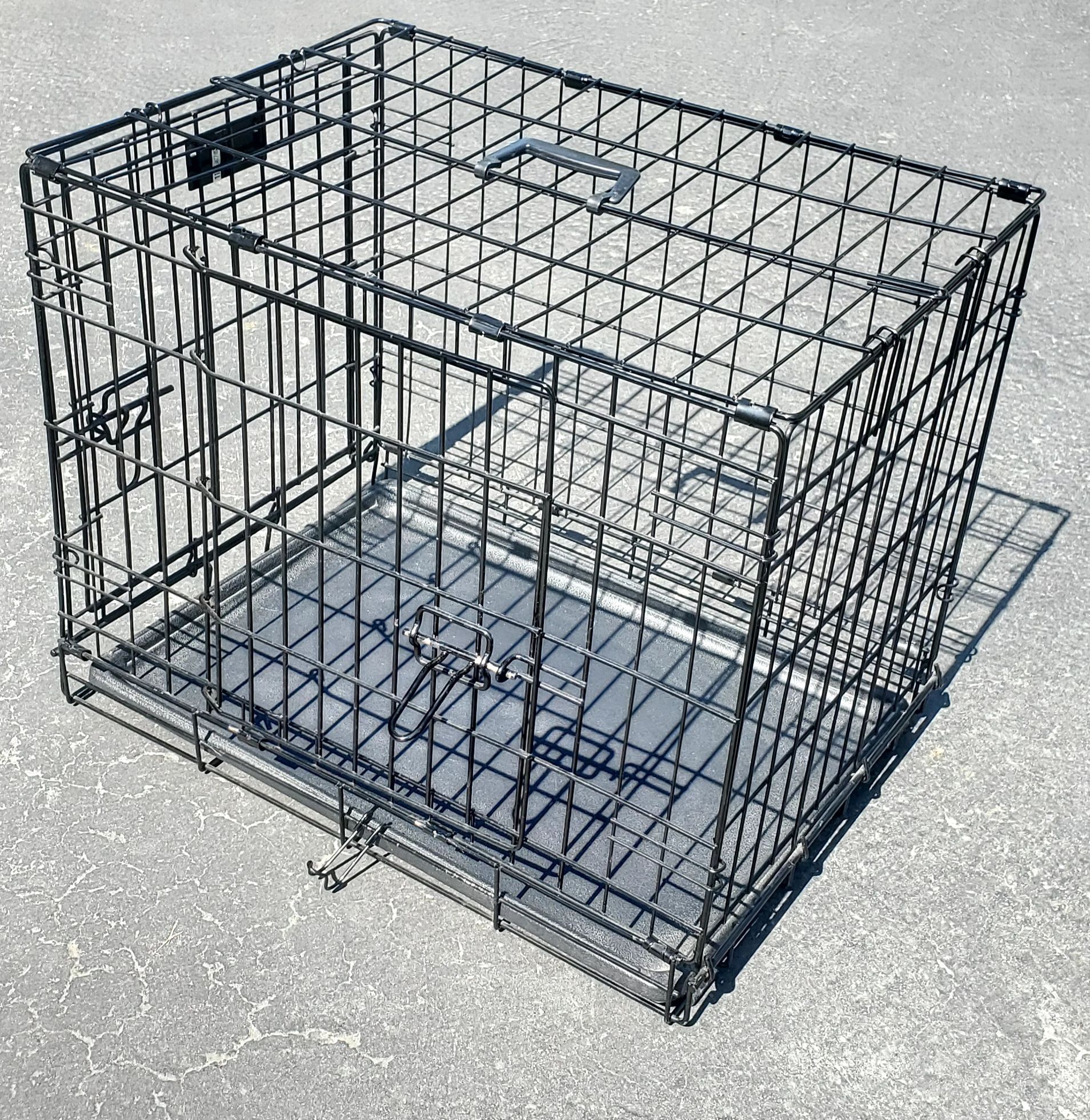 Foldable Wire Crate Cage For Dog, Puppy 