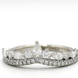 White gold wedding Band