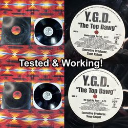 Y.G.D. “Top Dogg Going” Back To Cali 12" Vinyl Suge Knight Death Row Records
