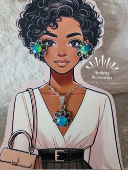 Sterling Silver 925 Necklace And Earrings Set.