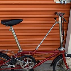 Classic Dahon lll 1988 Red Fold Bike 