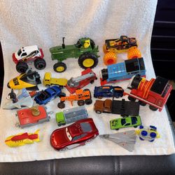 Mixed lot of toy vehicles / cars played with shape $10
