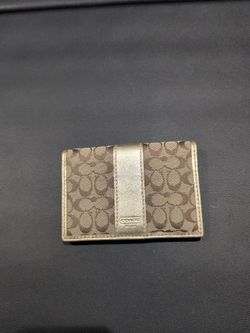 Coach Signature Card Holder Wallet