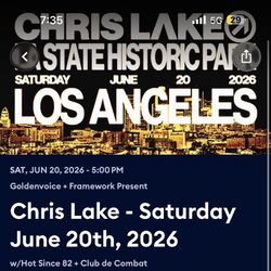 Chris Lake Los Angeles Saturday 